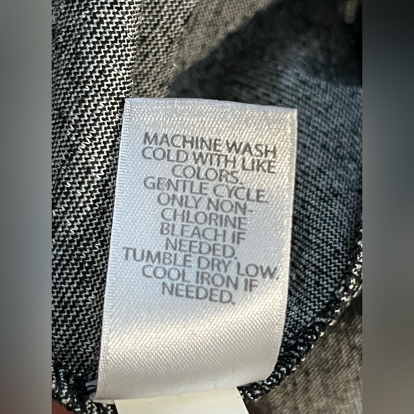 J. Jill Wearever Collection Cardigan Black & White Marbled Hook & Eye Size Large - Picture 13 of 13